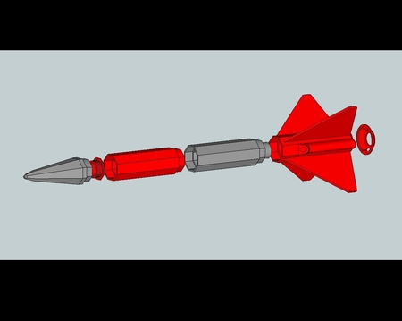 Simple Modelo De Cohete