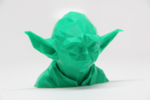  Low poly yoda  3d model for 3d printers