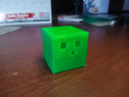  Minecraft slime  3d model for 3d printers