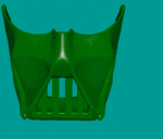 Modelo 3d de Vader estilo de la máscara para impresoras 3d