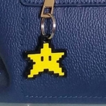 Star keychain - super mario world - (single extrusion)  3d model for 3d printers
