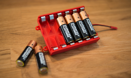Caja de la batería para las pilas AA