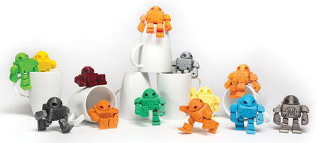 Maker Faire Robot de la Figura de Acción de PIP (con soportes): 2015 Impresora 3D Shoot Out Modelos de Prueba