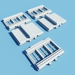 Modelo 3d de Imprimible arquitectura kit de la serie 1 para impresoras 3d