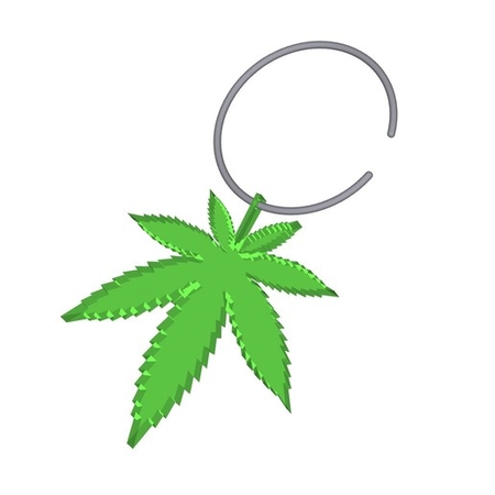 La marihuana de la hoja de la joyería, collar de cannabis