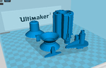 Modelo 3d de Auto-retención y de baja fricción de soporte de bobina para ultimaker 2 para impresoras 3d
