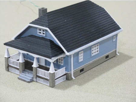 Modelo 3d de Ho escala bungalow para impresoras 3d