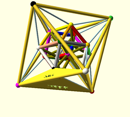 HYPERGRANATOÈDRE (# 3DSPIRIT) Maths Art Design