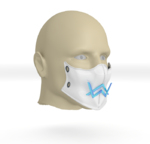 Modelo 3d de Alan walker coronavirus máscara de protección (covid-19) mod 2 #3dvscovid19 para impresoras 3d