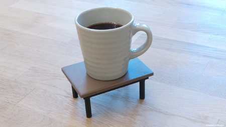 3D imprimibles mesa de café (montaña rusa)