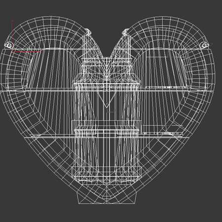 Modelo 3d de Corazón para el día de san valentín para impresoras 3d