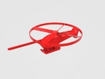 Modelo 3d de Vuelo en helicóptero de juguete para impresoras 3d