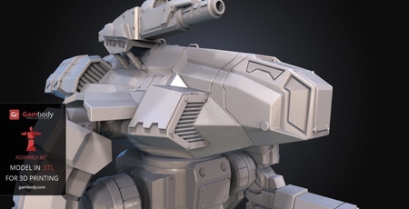 FanArt Battletech Marauder Modelo 3D Kit de Montaje