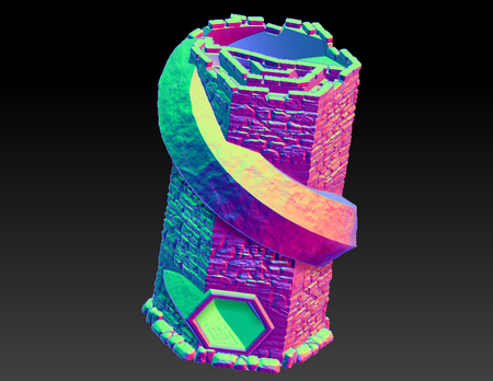Modelo 3d de El castillo de morir de la torre para impresoras 3d