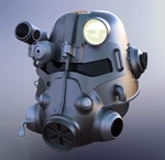  Fallout 3 - t45-d power armour helmet  3d model for 3d printers