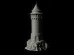 Modelo 3d de Torre del dragón para impresoras 3d