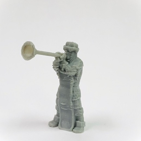 Modelo 3d de Townsfolke: el trompetista (32mm escala) para impresoras 3d