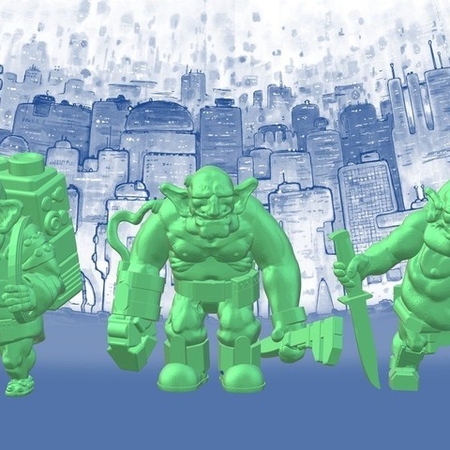  Space goblin junker crew (28mm/32mm scale)  3d model for 3d printers