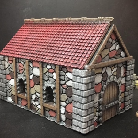 Medieval de la casa de campo (15 mm escala)