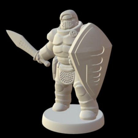 Questing Cosmoknight (18mm scale)