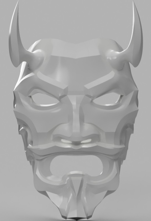 Modelo 3d de El tío de la máscara de oni para impresoras 3d