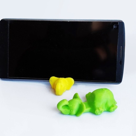 Modelo 3d de Elefante llavero / smartphone stand para impresoras 3d