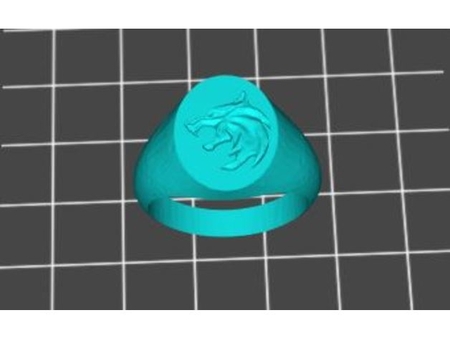  Witcher signet ring  3d model for 3d printers