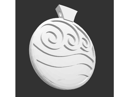  Water tribe pendant (modified)  3d model for 3d printers
