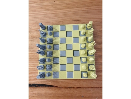 Modelo 3d de Tablero de ajedrez o a las damas de la junta de para impresoras 3d