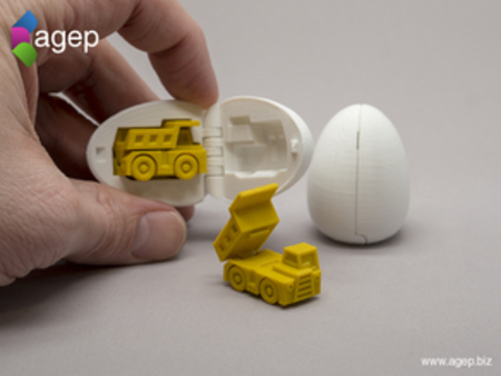  Surprise egg #1 - tiny haul truck  3d model for 3d printers