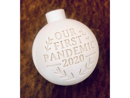 2020 Holiday Ornament - Our first pandemic