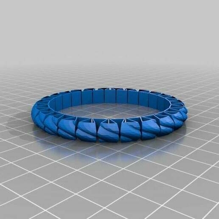  Half-sized stretchy bracelet  3d model for 3d printers