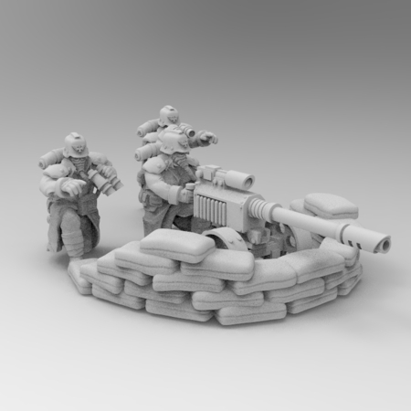 28MM TRENCH FIGHTERS LASCANNON