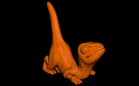 Modelo 3d de Velociraptor (fácil de impresión sin soporte) para impresoras 3d