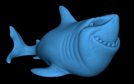 Bruce el Tiburón (Fácil de impresión sin soporte)