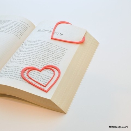  Heart bookmark  3d model for 3d printers