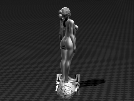  Rey skywalker (movie scan)  3d model for 3d printers