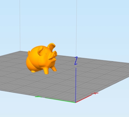 Supportless - Cute Pig (3D printer test)