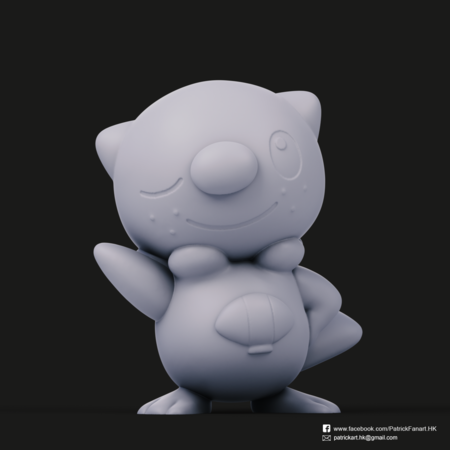  Oshawott(pokemon)  3d model for 3d printers