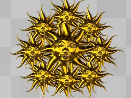  Many suns  3d model for 3d printers