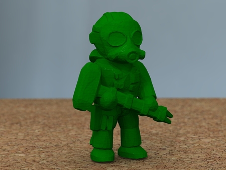 Modelo 3d de Soldado con martillo [libre] para impresoras 3d