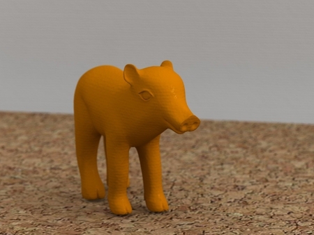  Baby boar  3d model for 3d printers