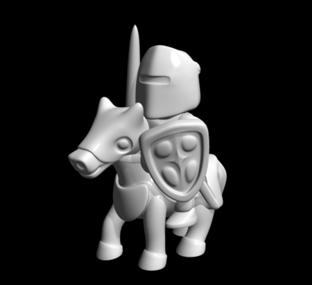Modelo 3d de El caballero de caballo para impresoras 3d