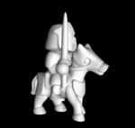  Knight riding  3d model for 3d printers