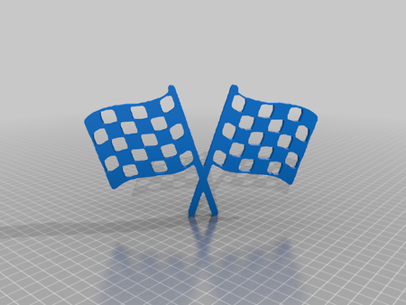  Racing flag  3d model for 3d printers