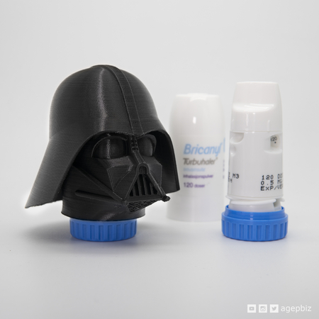 Darth Inhalador Personalizado Del Inhalador Para El Asma - Darth Vader