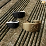 Modelo 3d de Mario anillo (+ seta anillo + pirata anillo + anillo flor) para impresoras 3d