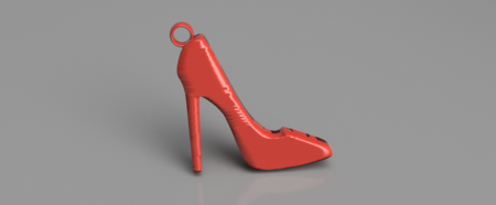 Modelo 3d de Zapatos de tacón alto pendientes para impresoras 3d