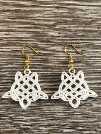Celtic turtle earrings (2.0)