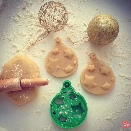  Christmas ball ornament cookie cutter  3d model for 3d printers